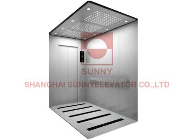 China Elevador Gearless da cama de hospital da máquina da tração com dispositivo profundo da cabine e da retardação à venda