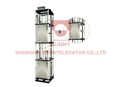 China Elevación del elevador del Dumbwaiter de la cocina de los 2 paneles con la puerta para arriba deslizante en venta