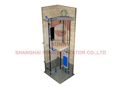 China 220V Stainless Steel Gearless Machine Room Less Elevator Residential Passenger Lift for sale