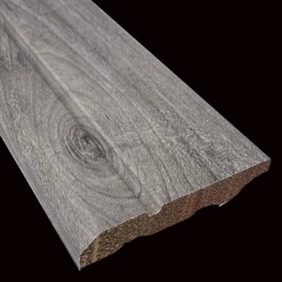 China Customized Eco - Friendly Color Height Solid Wood Skirting Baseboard For Flooring Decoration for sale