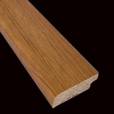 China Eco-friendly solid wood skirting board 6 cm paint wooden eucalyptus solid wood skirting board for household for sale