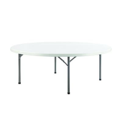 China Modern Wholesale Modern White Portable Outdoor Theme Party Long Light Weight Square Plastic Round Folding Table for sale