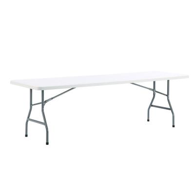 China Modern Portable White Rectangular Plastic Party Dining Foldable Table Banquet BBQ Camping Picnic Outdoor Folding Table for sale