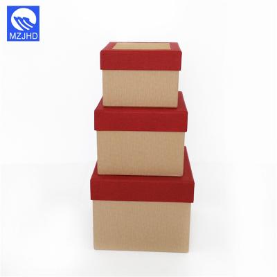 China Handmade High Quality Paper Cube Storage Cardboard Box Packing With Lid for sale