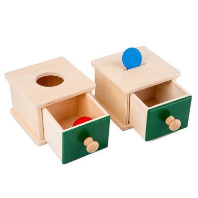 China Factory Wholesale High Quality Early Education Montessori Kids Toys Wooden Telephone Booth Drawer Game Learning Teaching Aids Toys for sale