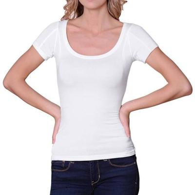 China Anti-Wrinkle Guaranteed To Completely Eliminate Sweat Marks And Keeps You Cool Girls' T-Shirts Women Scoop Sweat Proof Under The T-shirt for sale