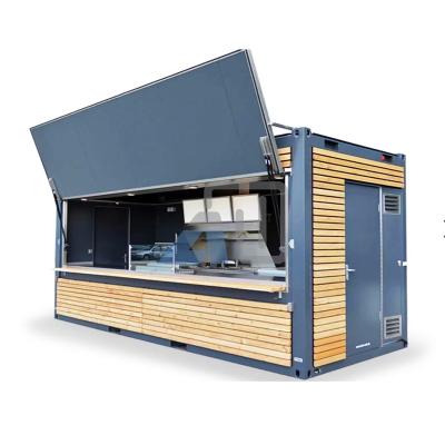 China New modern popular prefab 10ft/20ft/40ft shipping container coffee booth cafe and tables restaurant containers for sale for sale