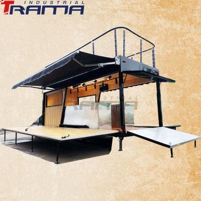 China Custom Coffee Van Catering Vegetable Processing Plant Trailers or Mobile Food Trucks for sale