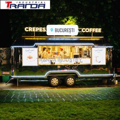 China 2021 Commercial Supply American Popular Fast Food Cart Pancake Food Truck With Mobile Snack Kitchen Cooking Equipments Price for sale