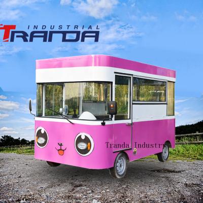 China Custom Chinese Electric Food Truck Food Truck Mobile Street Fast Food Trailer Vegetable Processing Plant With Equipment for sale