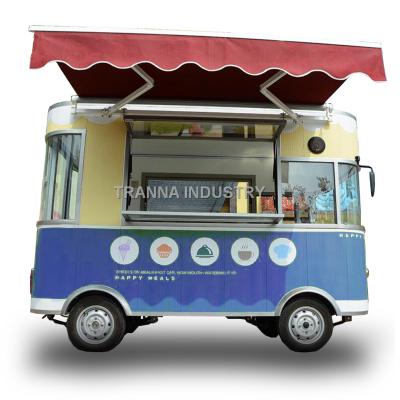 China 2019 vegetable processing factory hot sales factory sell outdoor mobile crepe juice bubble tea fast food kiosk, mobile food van for sale for sale