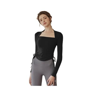 China Breathable China Made Breathable Lightweight Fabric Good Air Permeability Womens Yoga Clothes for sale