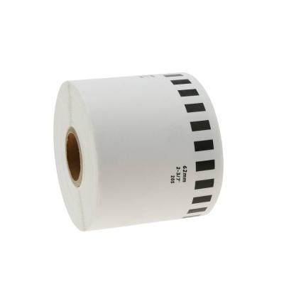 China Brother Compatible DK2205 Waterproof White Paper Tape For Brother Label Printer for sale