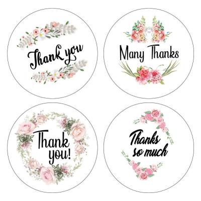 China Waterproof Custom Thank You Sticker Color Label Sticker Printed Label for sale