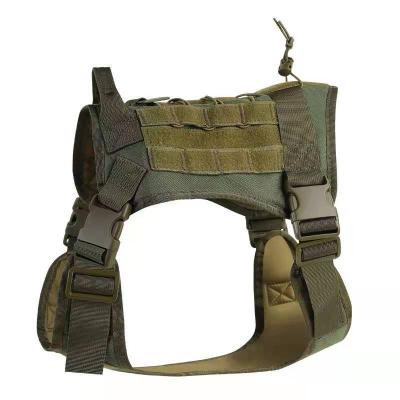 China Molle System Military Nylon K9 Dog Vest Toughness Running Training Tactical Vest for sale