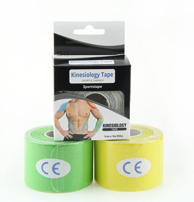 China Wholesale Medical Waterproof Pre-Cut 10CM Bulk Waterproof Soft Sports Sports Kinesiology Tape 2.5CM 5CM 7.5CM Muscle Peel Adhesive Kinesiology Muscle Tape for sale