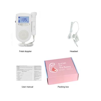 China Fetal Heart Rate Baby Heart Monitor CE Approved Medical Portable Prenatal Digital Doppler Fetal Stethoscope Detection for sale