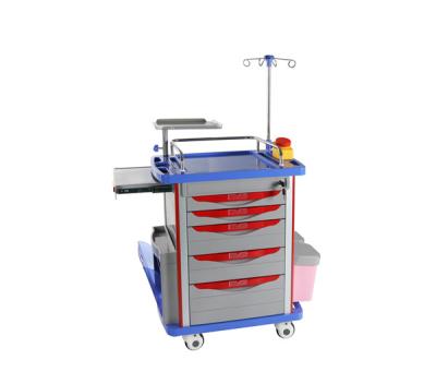 China Easy Cleaning Hottest Selling Process ABS Lower Arc Injection Molding Process Hospital Trolley for sale