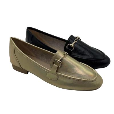 China Flat New Fashion Wholesale custom leather Loafers Boat Shoe Women Mocassin Footwear Casual Flat Shoes for sale