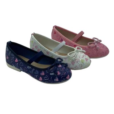 China Flat 2023 PU Girls Soft Soled Princess Kids ballerina student bowknot Autumn Children leather shoes for Dance Wedding Party for sale