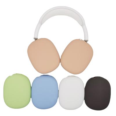 China Solid Color Silicone Protector for Apple Airplads Max Headphones New Apple Headphone Case for sale