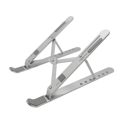 China Silver Adjustable Laptop Notebook Folding Bracket Display Bracket Aluminum Alloy Bracket for sale