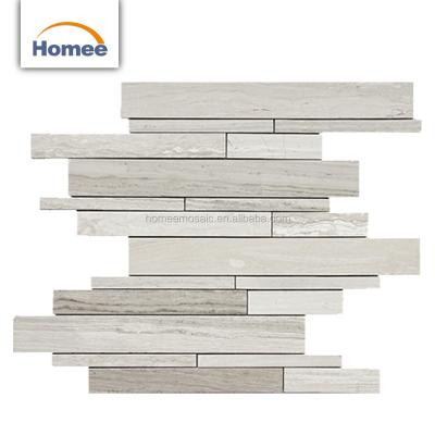 China Modern Exterior Front Wall Tiles Design Decorative Bedroom Mosaic Stones Marble Exterior Wall Tiles Natural Stone Tile for sale