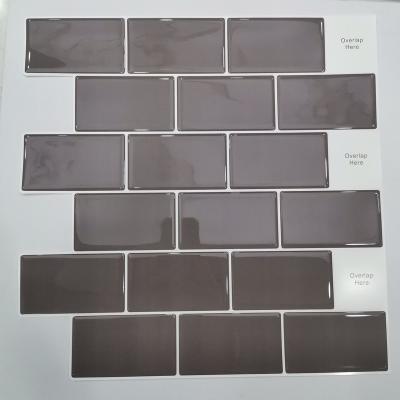 China Modern wholesale waterproof tiles peel and stick 3d peel and stick mosaic tiles for sale