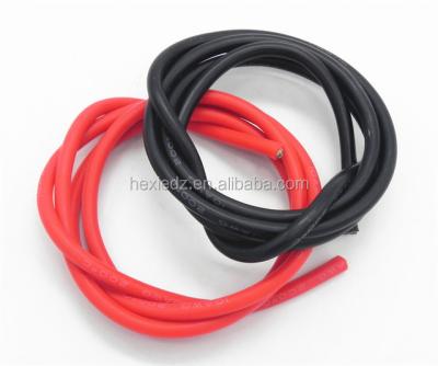 China Flexible Soft Silicon Gel Wires Silicone Rubber Cable Industry Silicon Heating Wire for sale