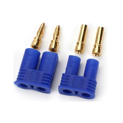 China Power 2.0mm gold plated connector with blue Ec2 connector for RC lipo battery for sale