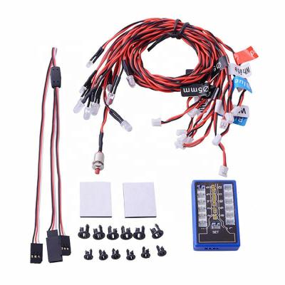 China Vehicles & Toys 12 LED Lamp System Remote Control Flashing Head Light Kit For RC Car Trucks 1/10 Helicopter for sale