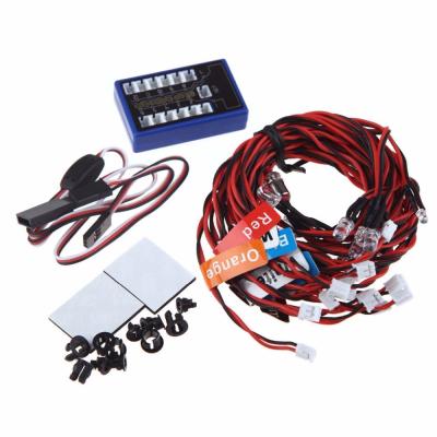 China 12 LED 4 Operation Modes Multi Color RC Car Flashing Light Lamp System 4.8 6.0V 5.0mm for sale