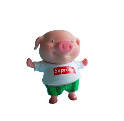 China Cartoon Toy Hot Sell PVC Toy Figure Cartoon OEM Funny Pig Action Number for sale