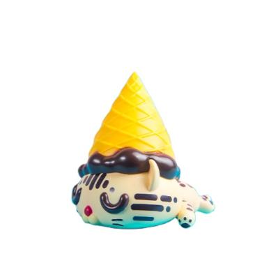 China Cartoon Toy Custom Collectible Soft PVC Promotion Toy OEM Funny Ice Cream Action Number for sale