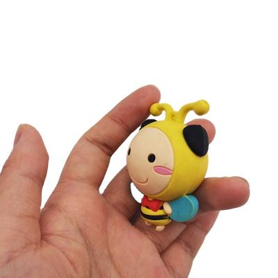 China Hot Sell Custom Little Cartoon Toy Toy Bee Figure Soft PVC Cartoon OEM ActionFigure for sale