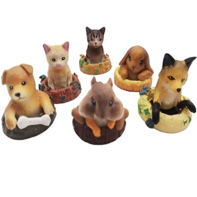 China Cute hot sale small toys animal indoor decorations cake decorations liar table stock number for sale