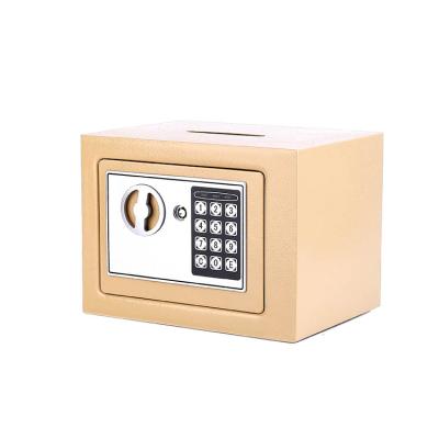 China Metal Hotel Mini Safe Small Wall Safety Electronic Piggy Bank for sale