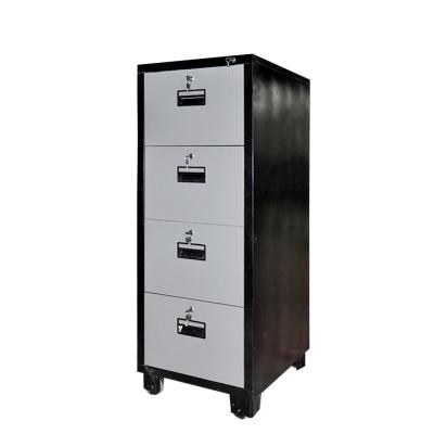 China Height Adjustable Fire Retardant Complete Document Door 4 Drawer Metal Storage (Height) Steel File Cabinet for sale