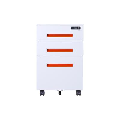 China (Height) Adjustable Steel Movable Office Filing Cabinet With 3 Drawer Filing Storage Cabinet for sale