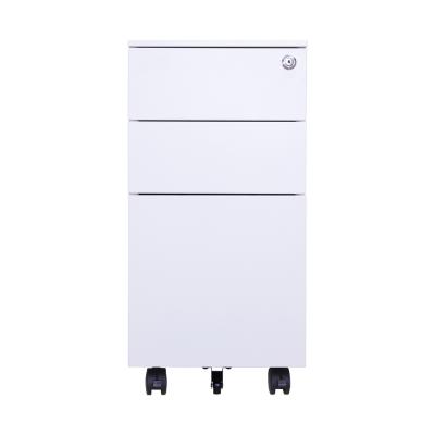 China (Height)Adjustable Metal Pedestal Movable Filing Cabinet With Steel Drawer 3 Drawer Filing Cabinet Sales for sale