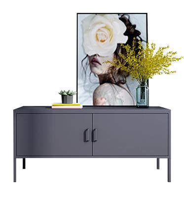 China (Size)Adjustable Home Furniture Storage Table Metal TV Cabinet for sale