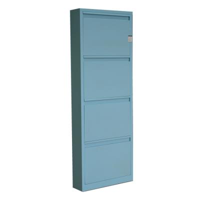 China 4 Drawer Steel Chest Shoe Rack Steel Cabinet for sale