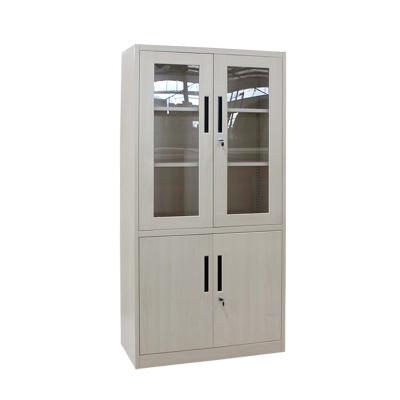 China Factory Direct Selling Design 4 Doors Metal Adjustable Closet (Height) Glass Door File Cabinet for sale