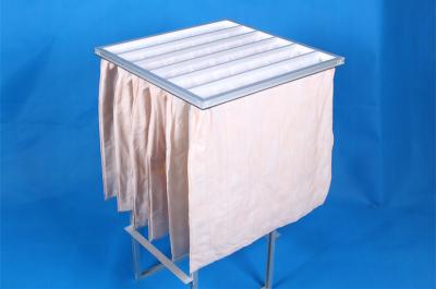 China Medium Efficiency F5 Pocket Air Filter , Anti Static Air Conditioning Dust Filter Bag for sale