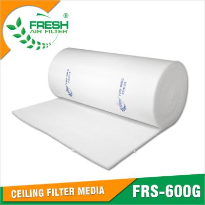 China EU5 high dust holding capacity medium efficiency spray booth air filter media for sale