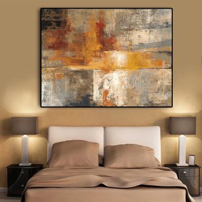 China Nordic Style Gold Oil Painting Waterproof Abstract Posters and Prints Scandinavia Canvas Painting Abstract Home Decor for sale