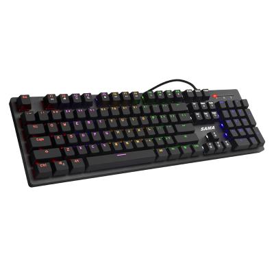 China Anti-ghosting SAMA RGB Hotswap Keyboard Adjustable Height Ergonomic Keyboard USB Wired Keyboards for sale