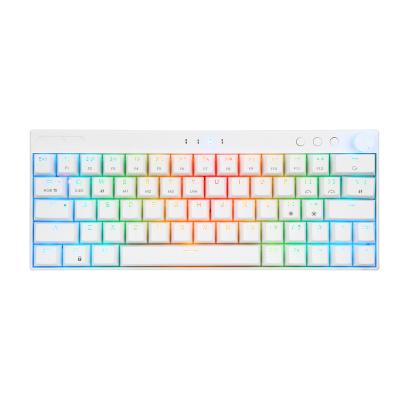 China Mechanical Keyboard+multimedia Control SAMA Mini Keyboard Wireless 2.4g BT Wired Keyboard Gaming Backlit Keyboard for sale