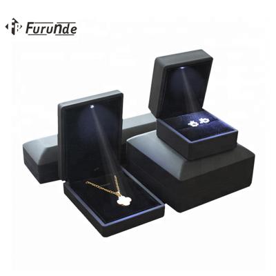 China Furunde Handmade Manufacturers China Supplier Plastic Recycled Luxury Led Jewelry Packaging With Custom Logo for sale