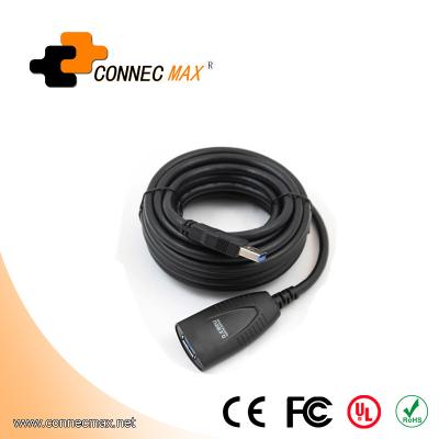 China 5m USB 3.0 Active Camera Extension Repeater SuperSpeed ​​Cable (AM/F) for sale